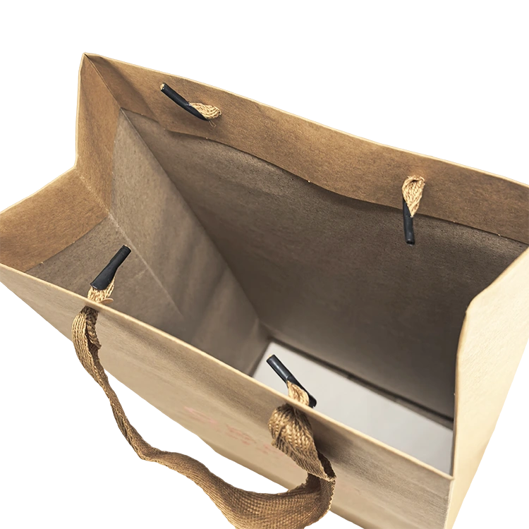 Food Takeaway Kraft Paper Tote Bags